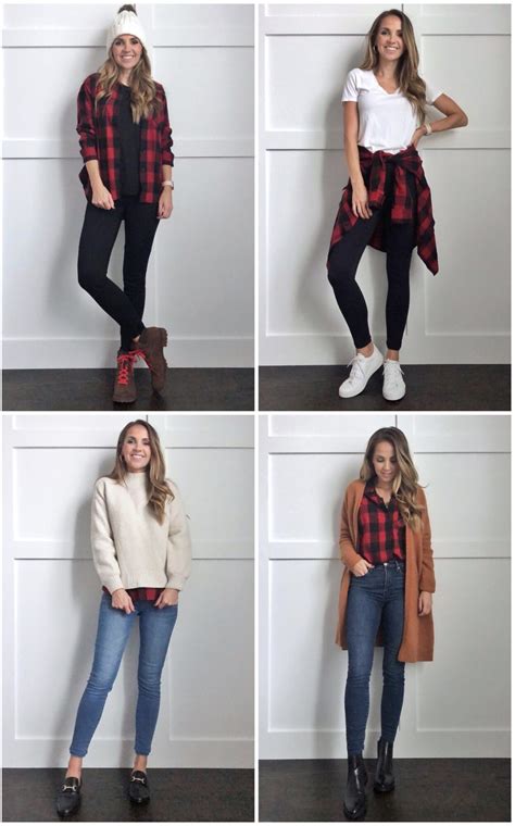 plaid shirt outfit ideas|what to wear with a plaid dress.